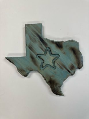 Texas Plaque - Blue